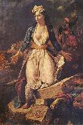 Eugene Delacroix Greece Expiring on the Ruins of Missolonghi Germany oil painting artist